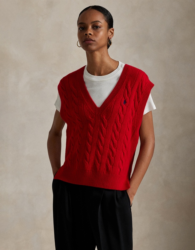 Polo Ralph Lauren - Cable-Knit Wool-Cashmere Sweater Vest