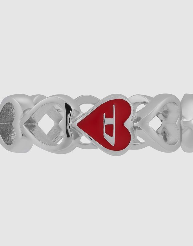 Diesel - D Logo Silver Ring