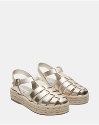 Steve Madden - Marlin Gold Leather Heels