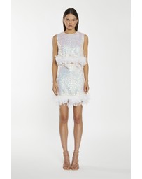 Glamorous - Feather trim mini skirt