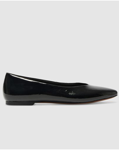 BLACK CRINKLE PATENT