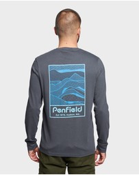 Penfield - Sketch Mountain Back Graphic Long Sleeve T-Shirt
