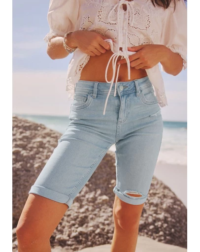 NEXT - Denim Knee Shorts