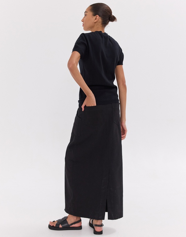 Cloth & Co. - The Long Element Skirt | Black