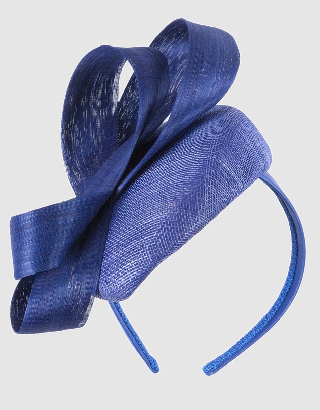 Max Alexander - Royal Blue Pillbox Racing Fascinator