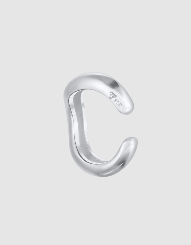 Elli Jewelry - Earrings Single Earcuff 925 Sterling Silver
