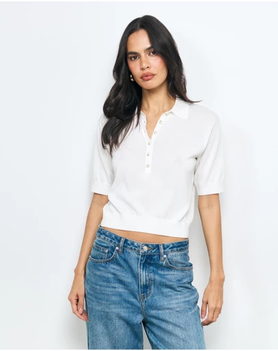 AERE - Abbey SS Knit Polo