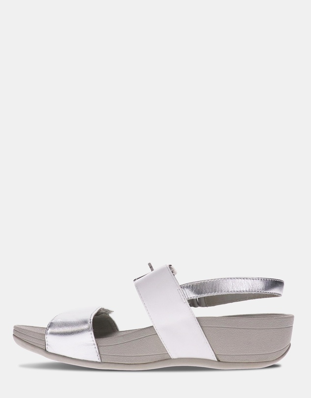 Mia Vita - Florini Platform Sandal - White/Silver