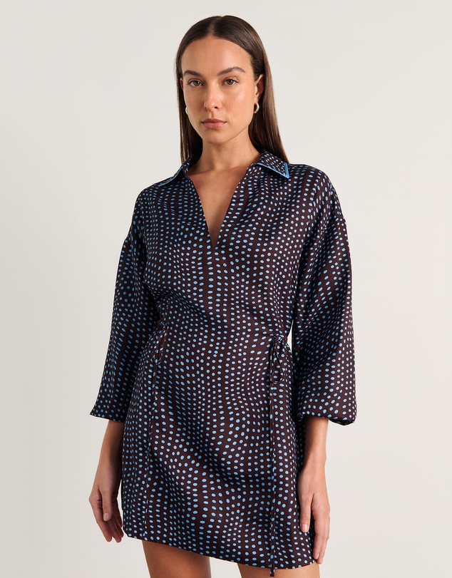 Jag - Ania Spot Long Sleeve Dress