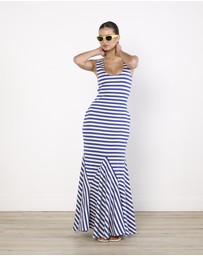 Cirkular - Pre-Loved - Luuda Striped Jersey Maxi dress
