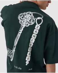 Zanerobe - Keychain Flow Crop Tee Forest