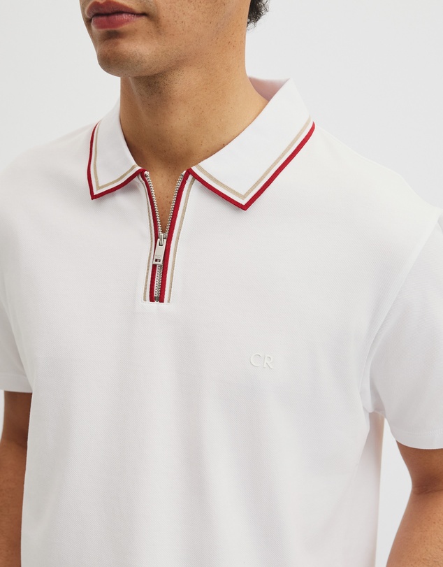 Country Road - Short Sleeve Tipped Zip Polo