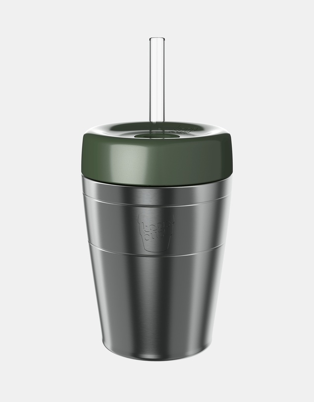 KeepCup - Helix Cold Cup 12oz Reusable Coffee Cup with Straw
