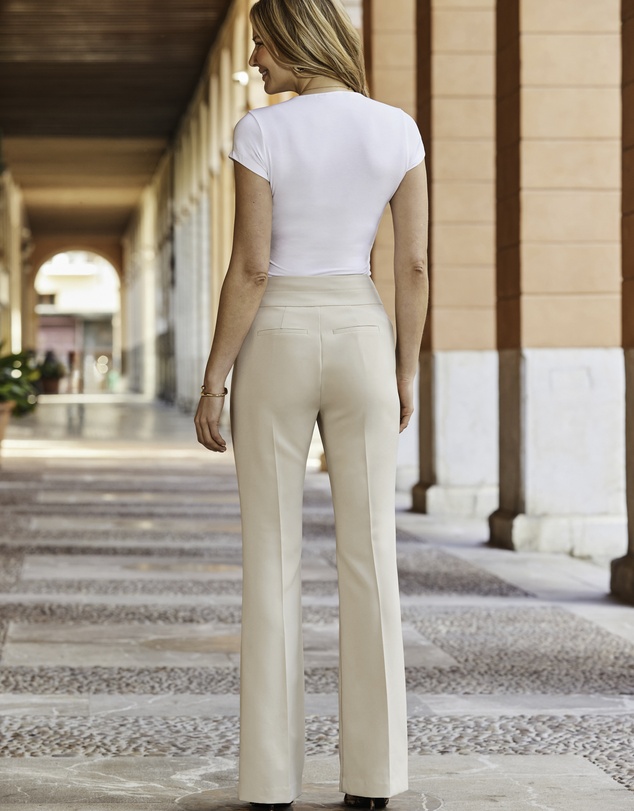 Sosandar - Contour Waist Flared Trousers