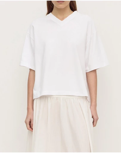 Assembly Label - Ellie V Neck Oversized Tee