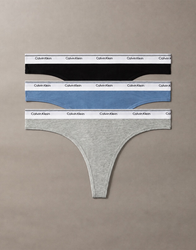 Calvin Klein - 3-Pack Cotton Modal Balance Thongs