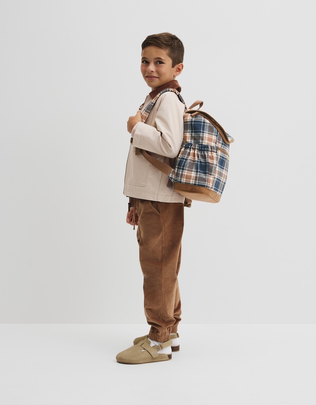 Country Road - Check Spliced Backpack