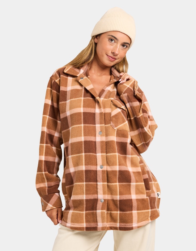 Quiksilver - Womens Camp Queen Polar Fleece Long Sleeve Shirt
