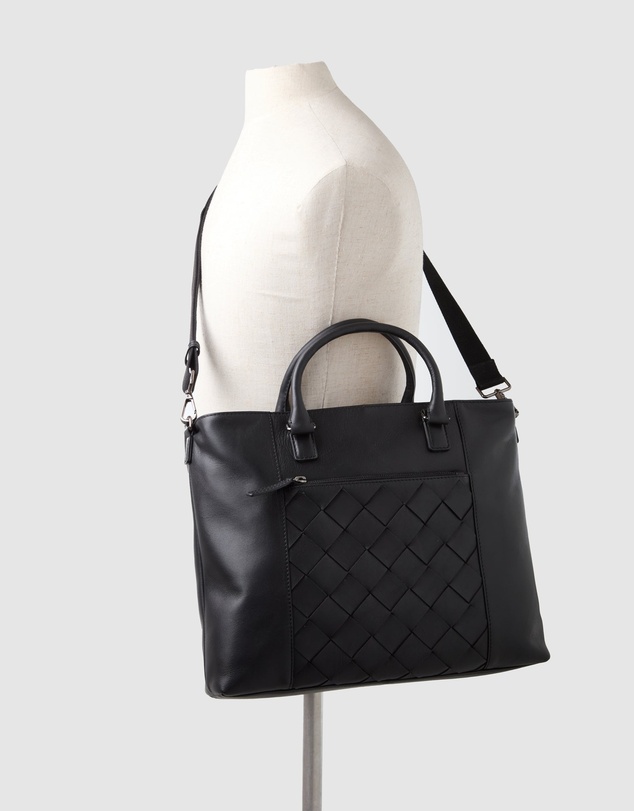 Evity - Dominic Leather Weave Tote Bag