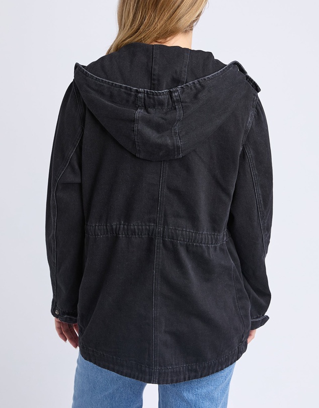 Foxwood - Kingston Anorak Washed Black