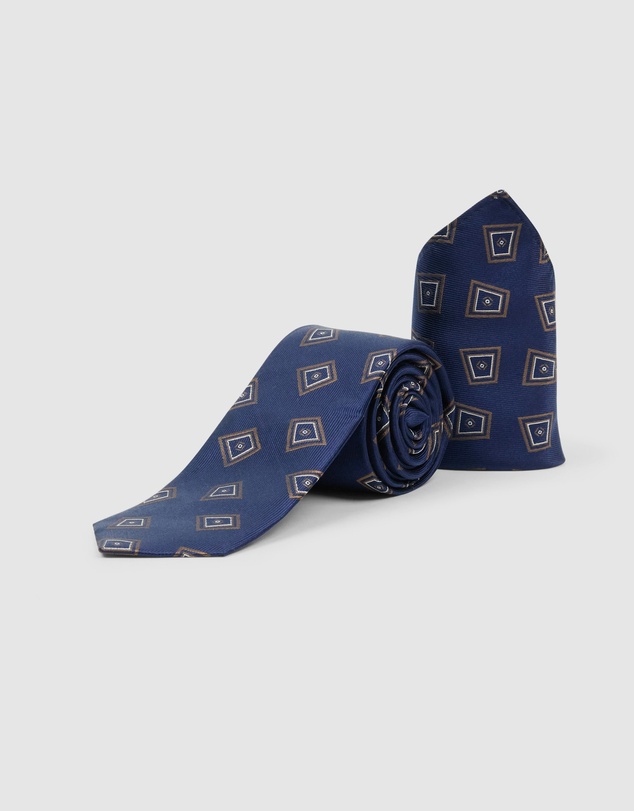 Tarocash - Braye Geo Silk Tie