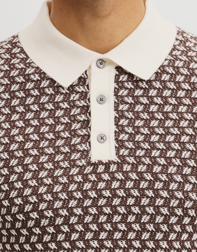 Country Road - Australian Cotton Jacquard Knit Polo