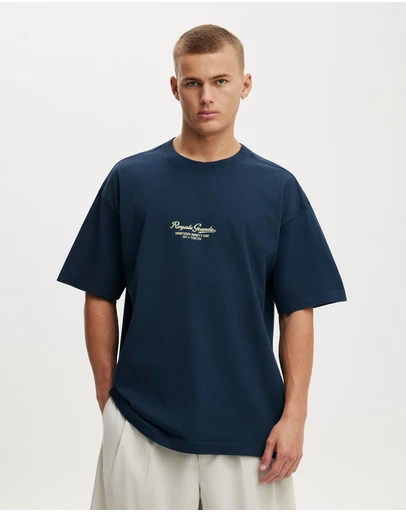 Cotton On - Box Fit Text T-Shirt