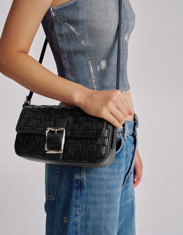 Brie Leon - Lena Woven Baguette Bag