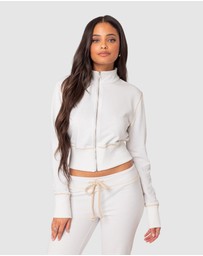 EDIKTED - Alexia Zip Up Sweatshirt