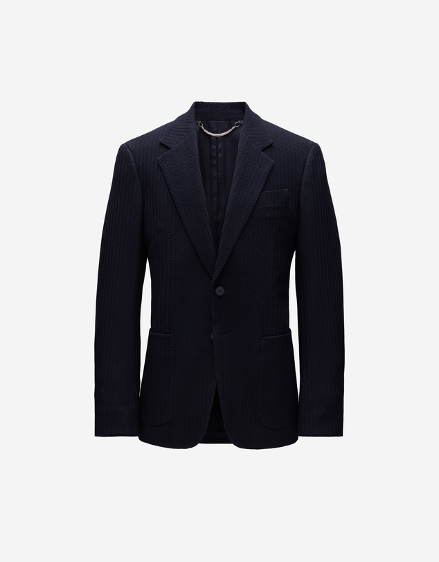 Calibre - Herringbone Jacquard Blazer Navy