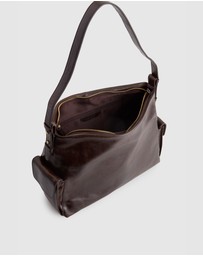 Evity - Narda Leather Pocket Hobo Bag