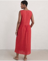 Seasalt - Seasalt Cornwall Red Meadow Saffron Broderie Dress