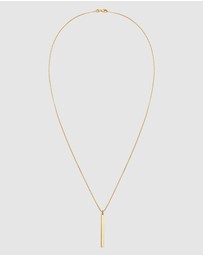 Elli Jewelry - Necklace Layer Rod Pendant Geo in 925 Sterling Silver Gold Plated