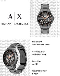Armani Exchange - Gun-Metal Analogue Watch