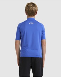 Billabong - Boys 8 to 16 All Day Arch Rash Vest