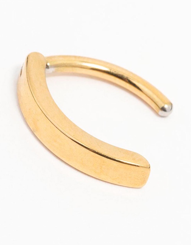 Lovisa - Gold Plated Surgical Steel Plain Curved Belly Ring