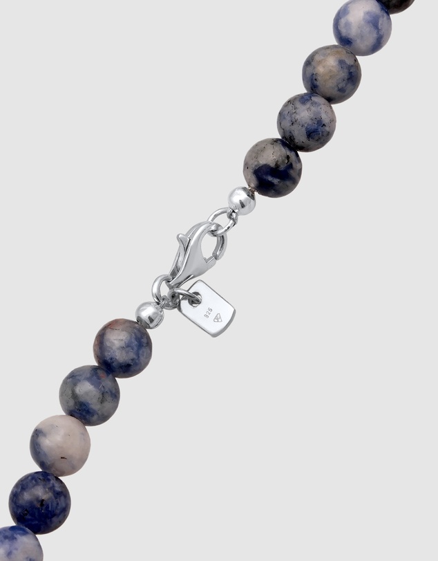 Kuzzoi - ICONIC EXCLUSIVE - Agate Beads Necklace with Sterling Silver Elements