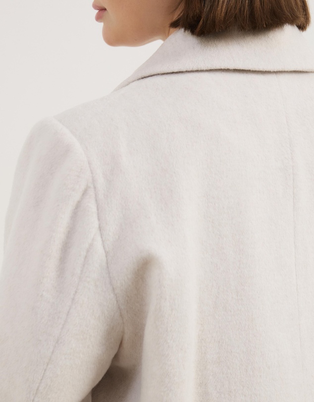 Atmos&Here Curvy - Ally Wool Blend Longline Coat