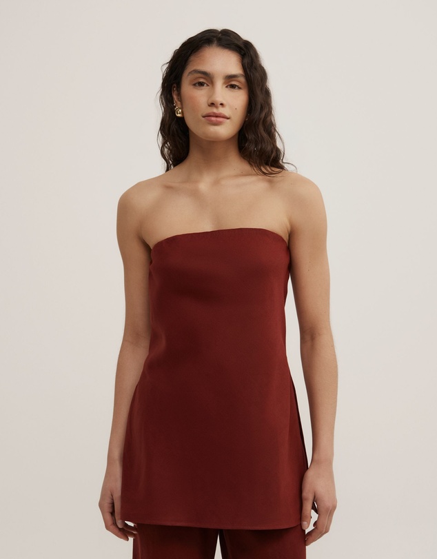 Witchery - Linen Strapless Top