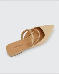Belle & Bloom - On The Go Leather Flat
