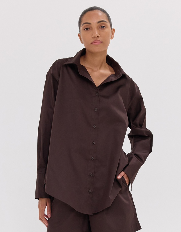 Cloth & Co. - The Split Back Shirt | Brazil Nut