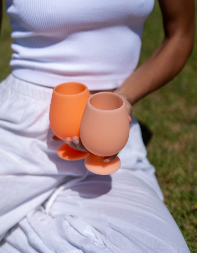 porter green - stemm | silicone unbreakable wine glasses