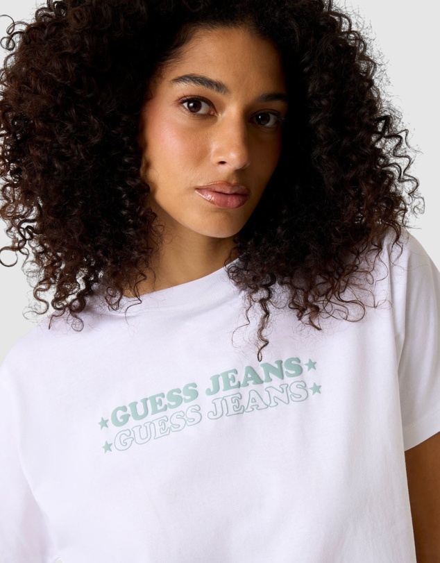 GUESS Jeans - GUESS JEANS Short Sleeve Boxy Print Star T-Shirt