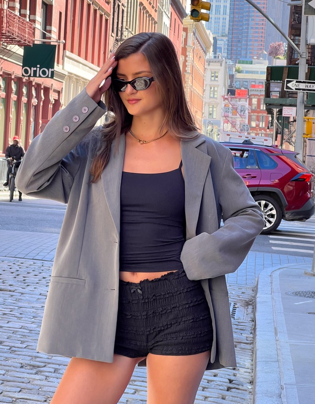Beginning Boutique - Leo Black Micro Shorts
