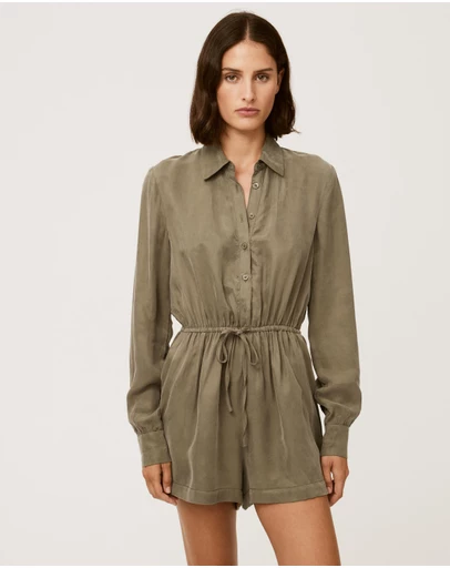 Calli - Pam Cupro Playsuit