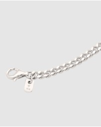 Kuzzoi - ICONIC EXCLUSIVE - Bracelet Male Black Lava 925 Sterling Silver