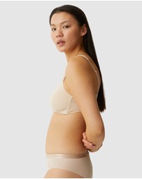 Naturana - Seamless Wirefree Bra With Mesh