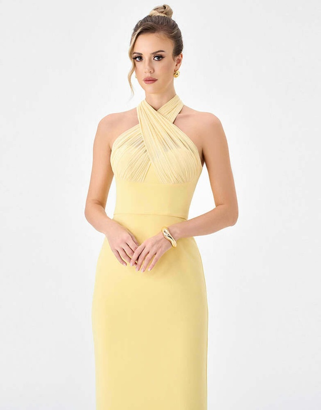 Bariano - Halisa High Neck Gown
