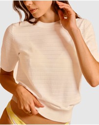 Simone Perele - Pollen Short Sleeve Night Top