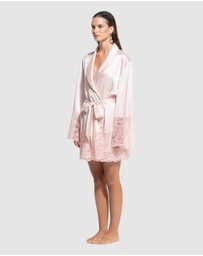 GINIA - Silk Lace Robe